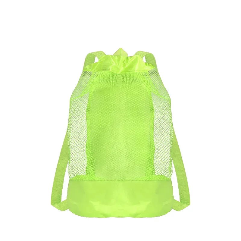 sac de plage personnalisé en filet avec cordon de serrage, sac à dos de rangement pour jouets de natation pour enfants, sac cadeau personnalisé pour les voyages d'été en bord de mer