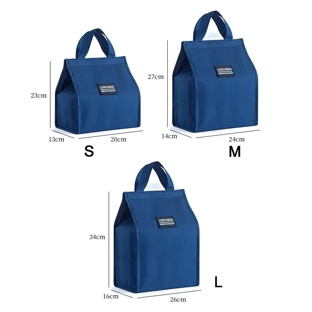 1 pièces durable s/m/l sac thermique isolé étanche portable refroidisseur sac à déjeuner sac de rangement pique-nique voyage