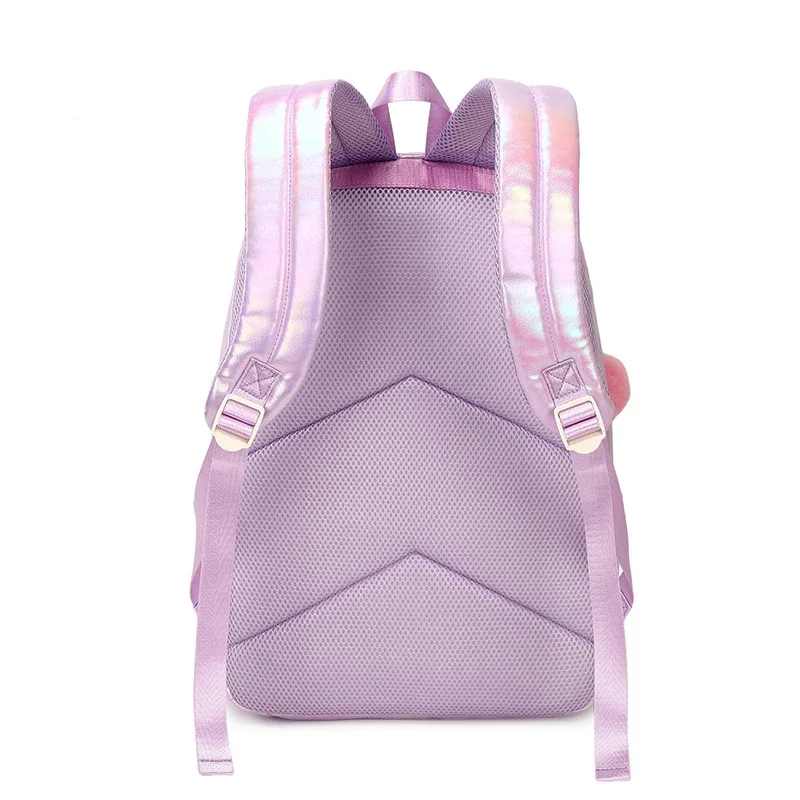 sac d'école étanche pour enfant et adolescente, interrupteur sac à dos avec déjeuner et trousse à crayons, ensemble de 3 pièces
