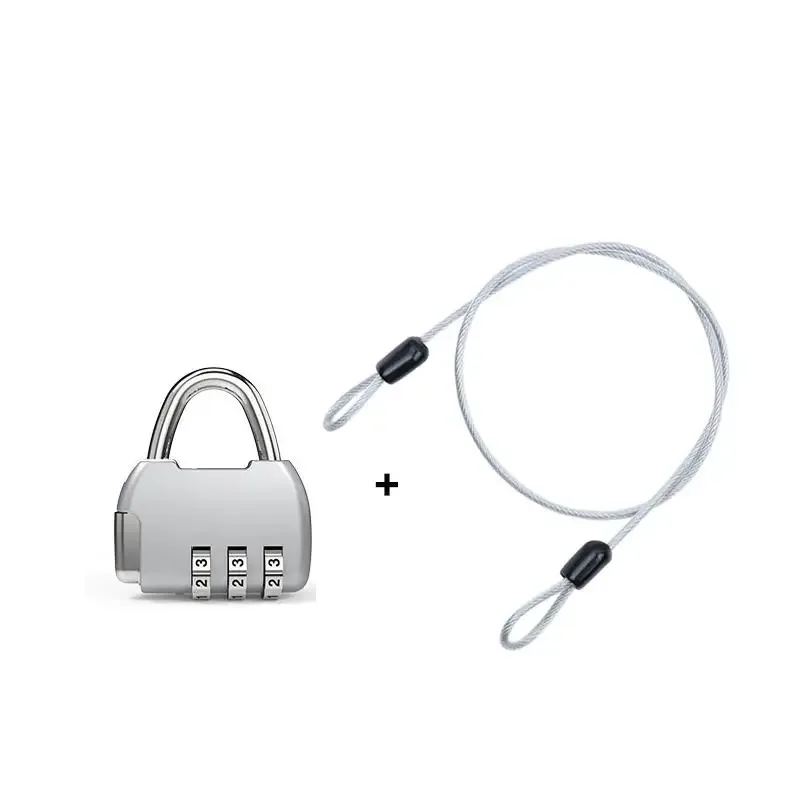 cadenas à combinaison multicolore à 4 chiffres avec code réinitialisable et anse métallique robuste, idéal pour les casiers de gym, les bagages et les voyages