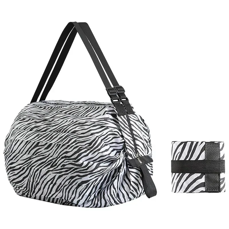 grand sac de courses pliable, sac écologique réutilisable, paquet d'épicerie, sacs de rangement de jouets de plage, pochette d'épaule imprimée chat citron, fourre-tout
