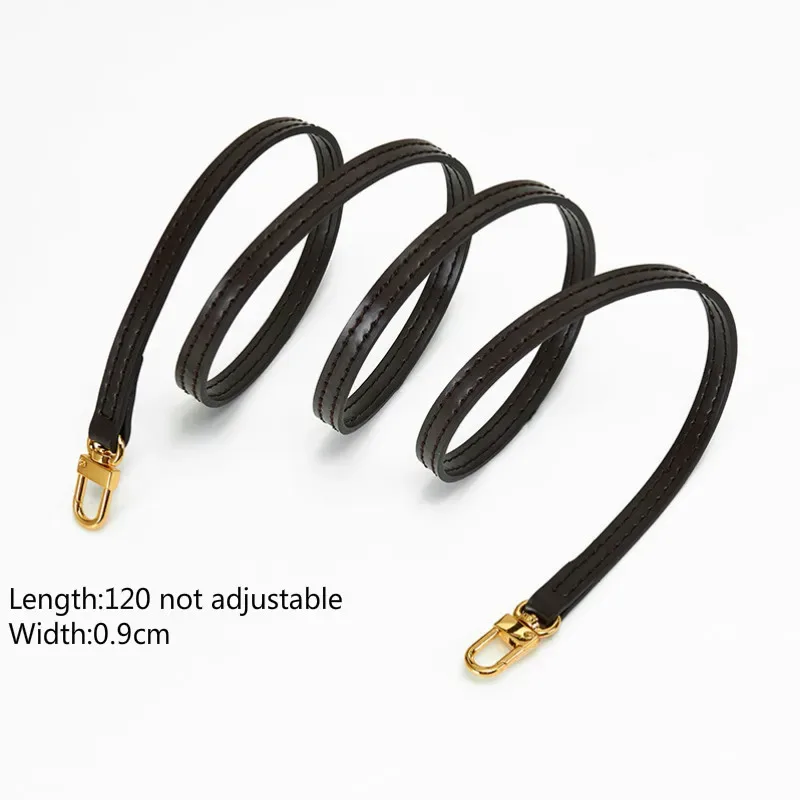 sangle de sac en cuir véritable, sangle d'épaule de haute qualité, accessoires de sac étroit, pièces de sac à bandoulière tendance
