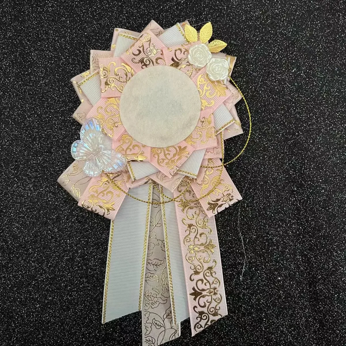 sac à dos en ruban vert pour cosplay, protection de rosette, porte-épingle à fleur, accessoires de danemark ge, remplissage de base, décorations, 58mm