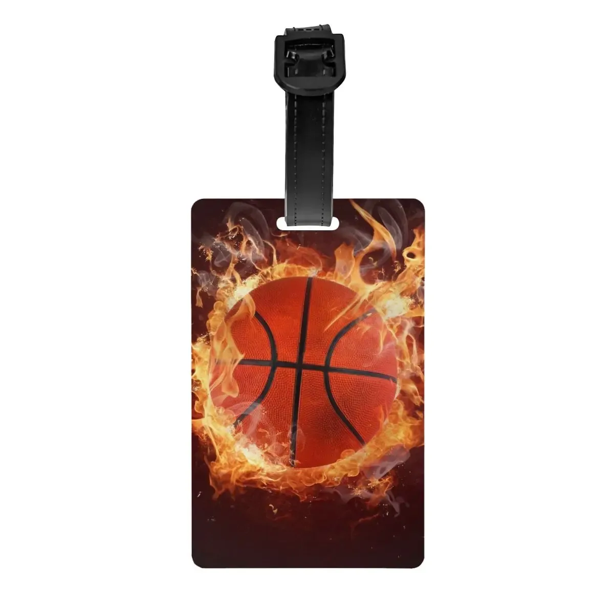étiquettes de bagage rondes personnalisées pour valises, points de basket-ball, culture fongique de la mode, étiquettes de bagage, couverture de confidentialité, étiquette d'identification