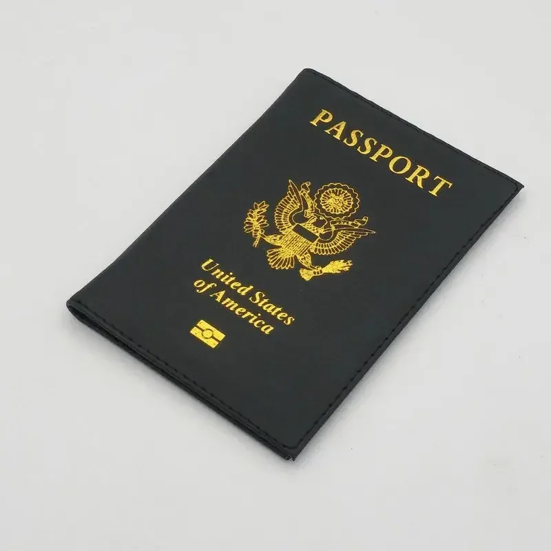 couverture de passeport américain en cuir pour fille, porte-passeport de voyage personnalisé