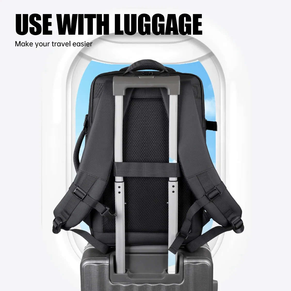 sac à dos étanche de grande capacité pour hommes et femmes, pour les déplacements urbains, les voyages d'embarquement, pour ordinateur portable, les voyages d'affaires, extensible, pour la famille
