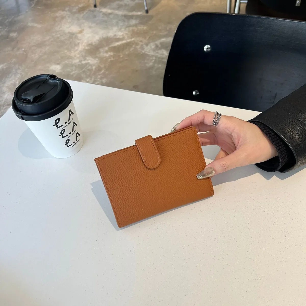 porte-passeport en cuir véritable ultra-fin avec nom personnalisé, porte-cartes multifonctionnel, porte-billets, sac de rangement