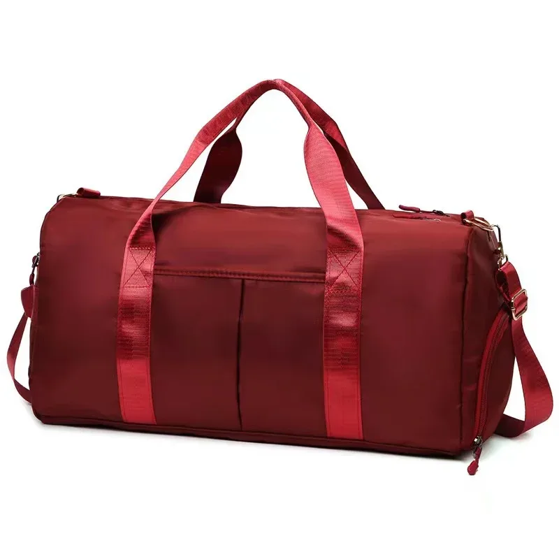sac de voyage brodé, nouvelle tendance, nom personnalisé, grande capacité, séparation sèche et humide, sac à bagages, sac cadeau