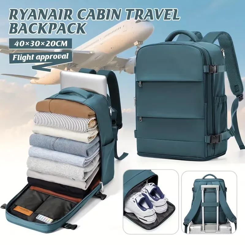sac à dos de voyage pour ordinateur portable, pour femmes et hommes, bagage à main, pour affaires, université, étanche, pour avion, sac à dos ryanair 40x30x20