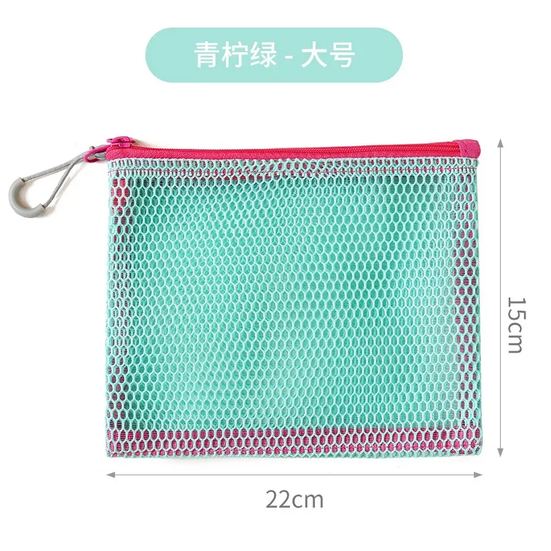sac à cosmétiques de voyage en maille, sac de rangement de maquillage portable, sacs à main pour femmes, grande capacité, fermeture éclair, organisateur de maquillage, pochette de rangement