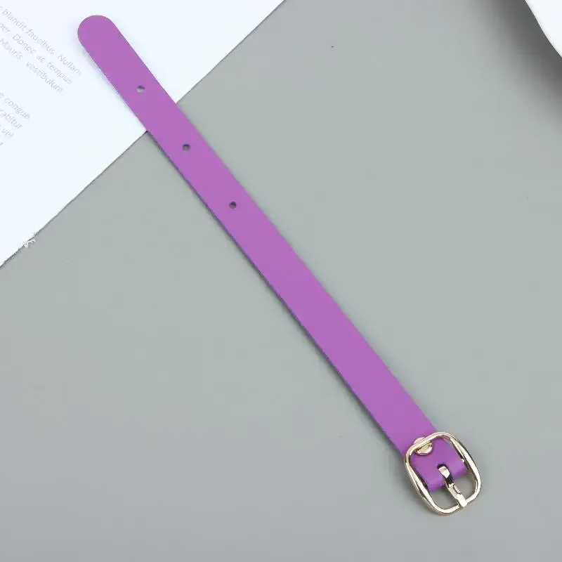 sangles multicolores pour étiquettes de bagages en pu, boucles en alliage, étiquette de bagage étanche, ultra légère, résistante à l'usure, pour voyage d'affaires