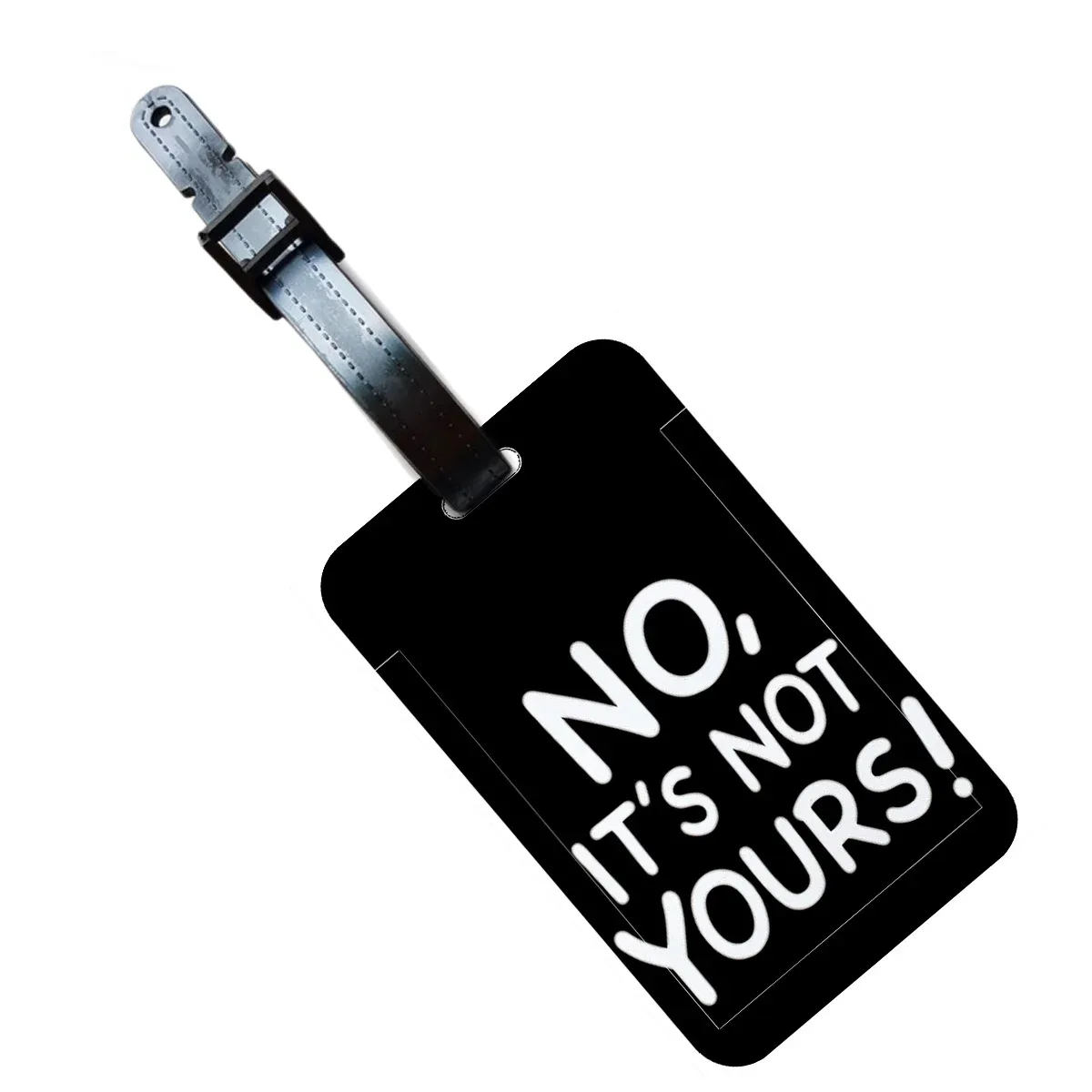 étiquette de bagage « non, ce n'est pas ton sac » – étiquette d'adresse pour valise – clip d'identification pour bagage d'embarquement avec nom et adresse
