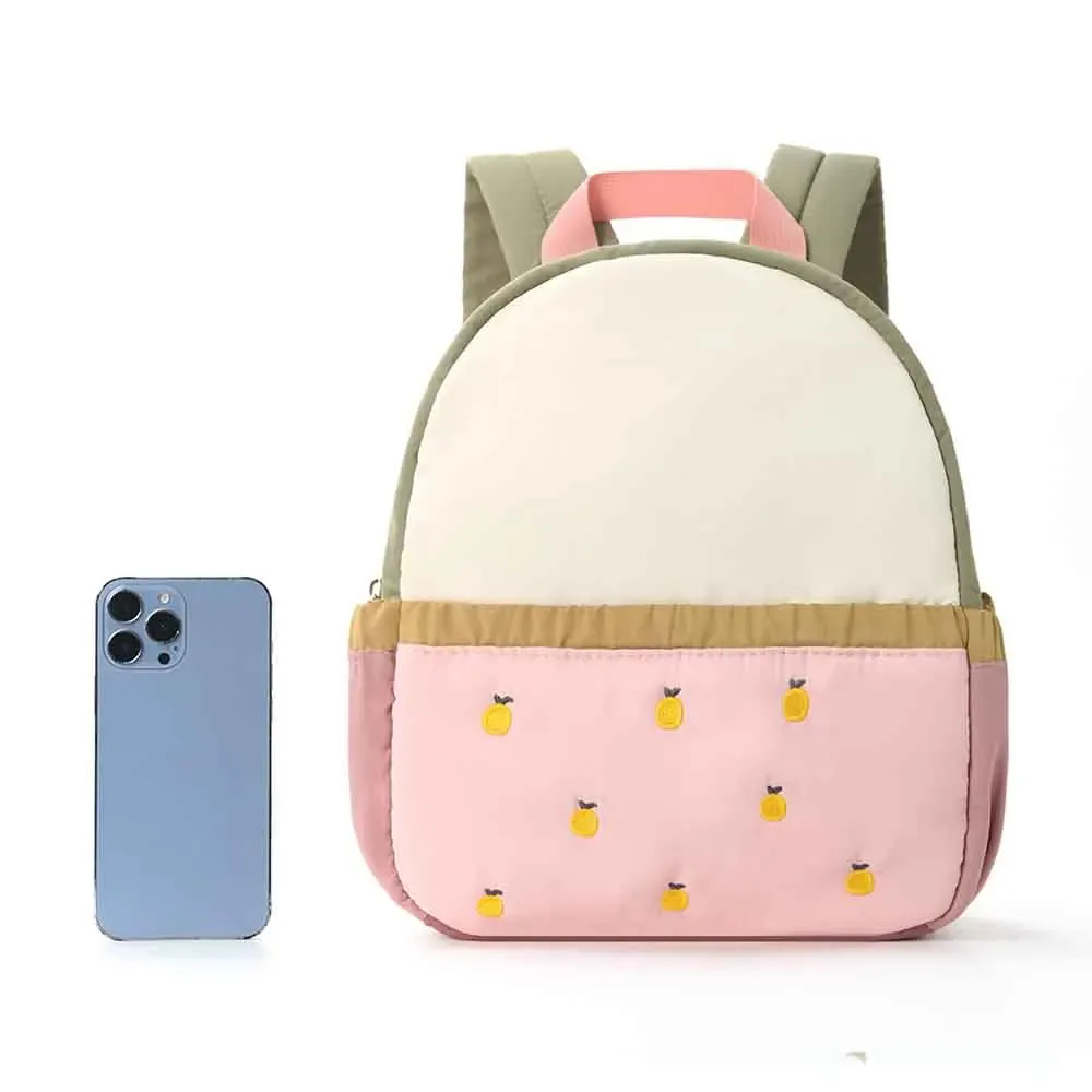 sac à dos léger personnalisé pour bébé avec broderie de nom, sac à collation pour enfants, cadeau pomme, sac à dos de maternelle