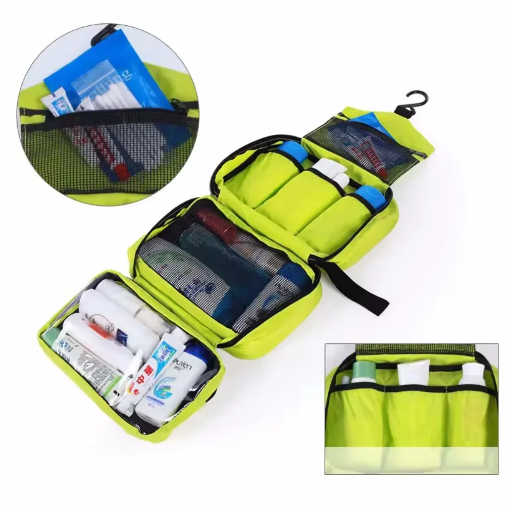 trousse de toilette suspendue pour hommes, grands sacs à cosmétiques imperméables, organisateur de voyage, articles de toilette pour dames, maquillage, toilettes, kit de salle de bain pliable