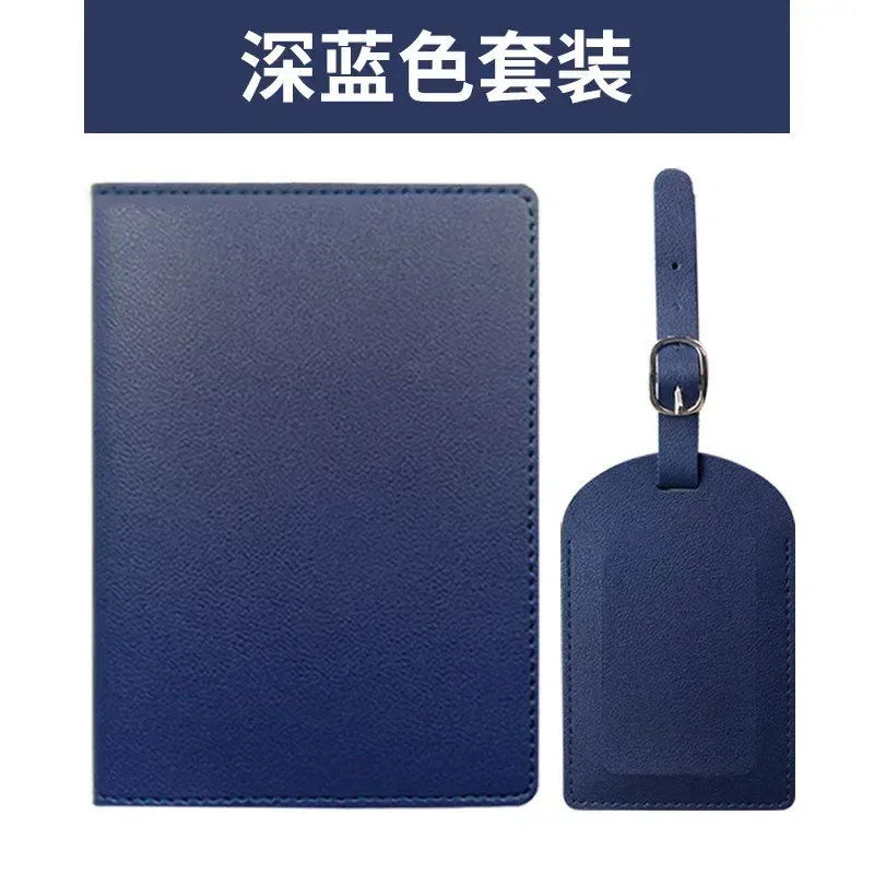 couverture de passeport de voyage en pu, étiquettes de bagages, cadeau d'affaires pour fête de mariage, porte-billet, étui porte-passeport, ensemble d'accessoires de voyage