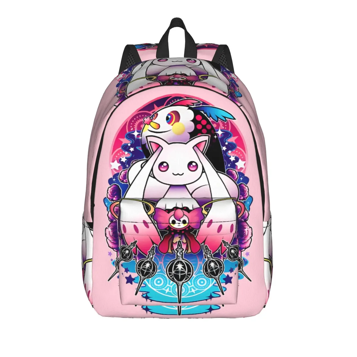 sac à dos anime puella magi madoka magica pour hommes et femmes, sac à dos d'école secondaire, sac à bandoulière pour ordinateur portable kaname madoka