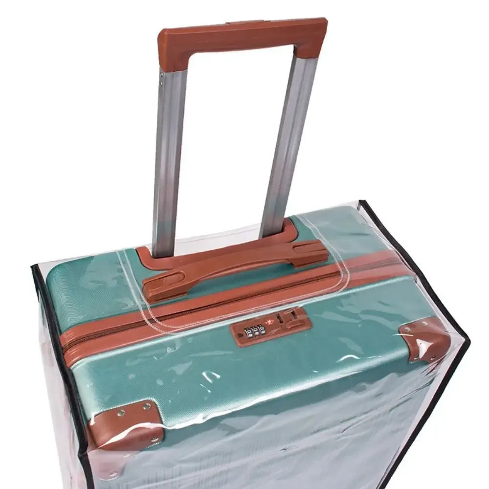 housse de protection transparente en pvc, imperméable, pour valise, housse de rangement pour bagages, anti-poussière, accessoires de voyage