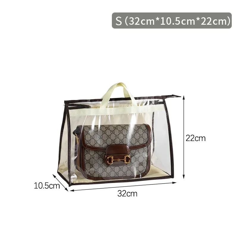 sac sac à poussière garde-robe sac suspendu sac de rangement pvc transparent sac en cuir étanche protection stockage sac suspendu