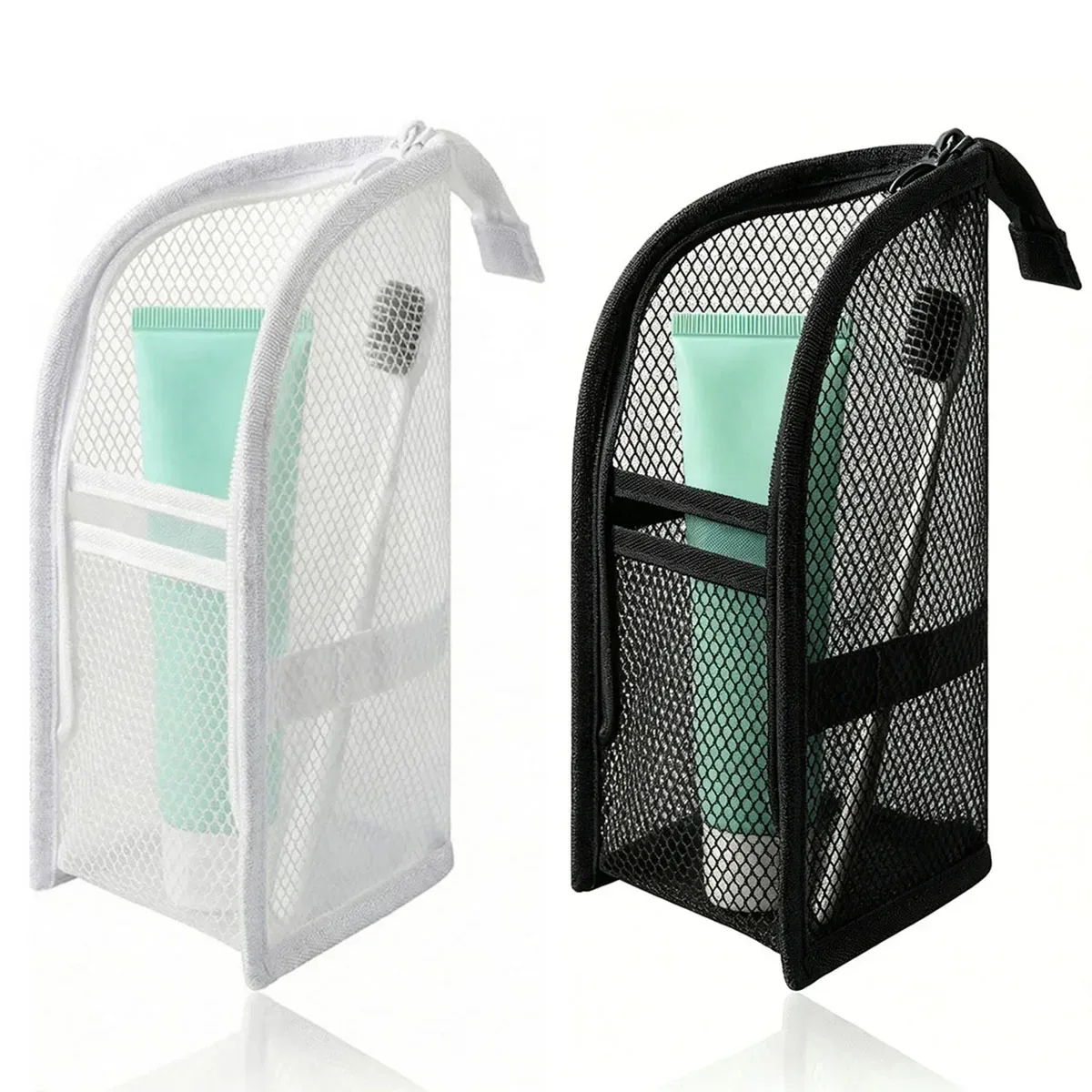 sac de voyage pour maquillage, sac pour pinceaux de maquillage, porte-stylo, sac de rangement pour brosse à dents, sac de toilette portable imperméable pour voyageur