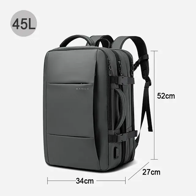 bange sac à dos voyage étanche 17.3 pouces sac à dos pour ordinateur portable homme grande capacité randonnée sac de voyage hommes sacs à dos femmes