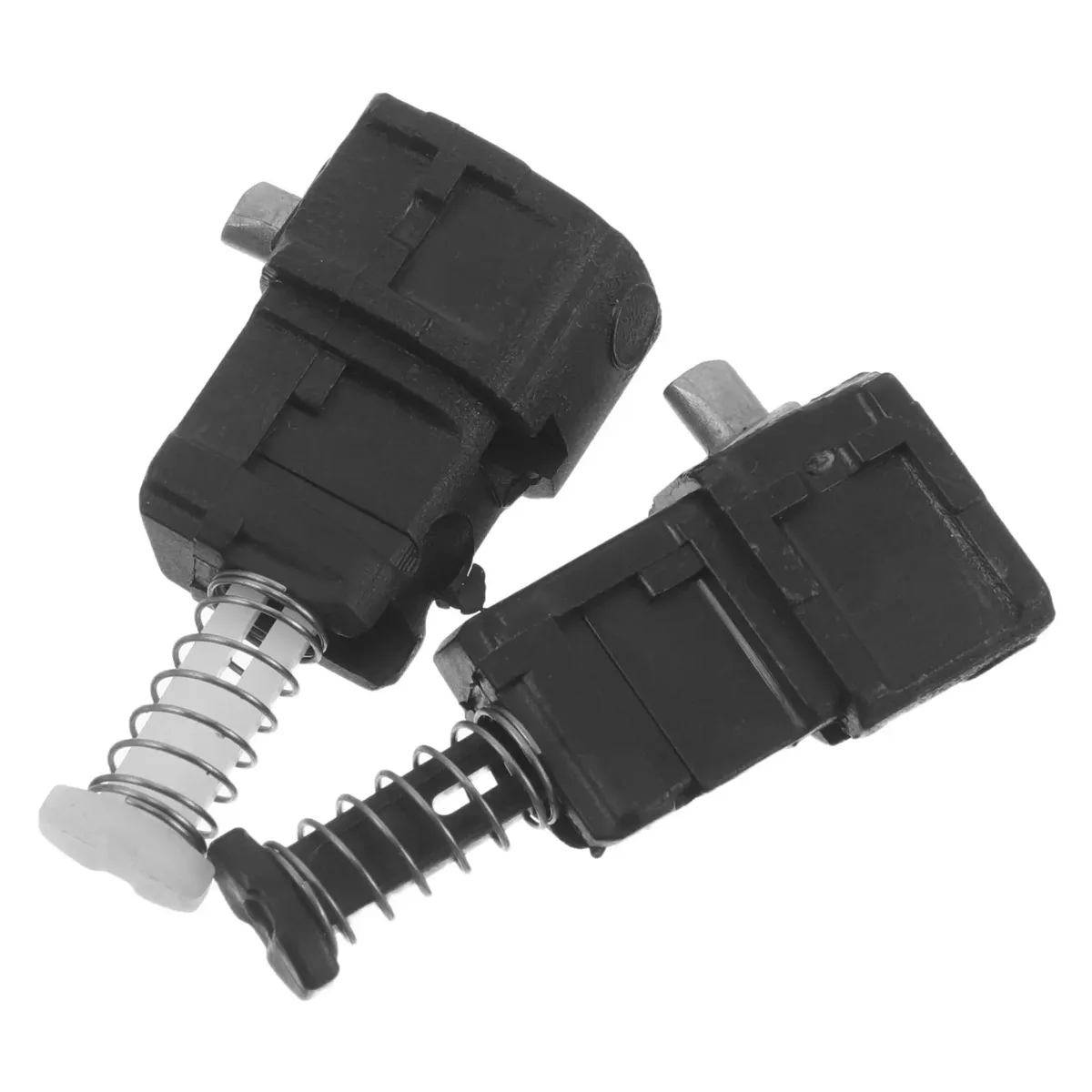 lot de 2 poignées télescopiques en métal robustes avec clip de remplacement et bouton-poussoir pour réparation