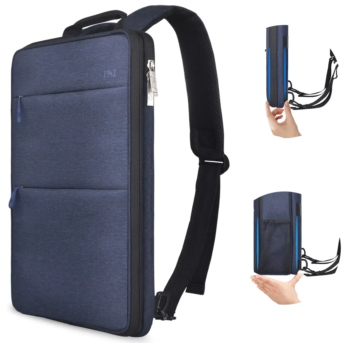 sac à dos mince extensible pour ordinateur portable 15 15,6 16 pouces, sac pour ordinateur portable résistant aux déversements pour la plupart des macbooks de 14 à 16 pouces ou d'autres ordinateurs