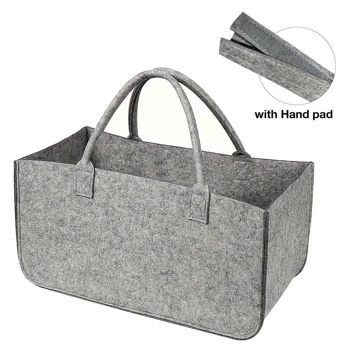 sac fourre-tout pour le bois de chauffage, porte-bûches de cheminée, support à piles, sac de rangement en feutre pour le transport du bois, sac à main de shopping