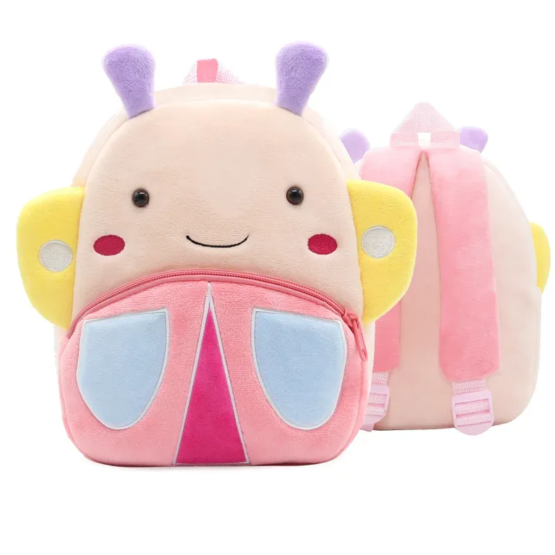 sacs à dos d'animaux de dessin animé 3d pour enfants, sac d'école en peluche douce pour enfants de la maternelle, cartables kawaii pour enfants, filles et garçons