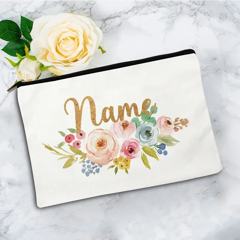 boîte de rangement de voyage personnalisée, boîte de rangement pour mariage, boîte de rangement individuelle, sac de maquillage en toile pour fête, pochette cosmétique, organisateur, cadeaux pour femme