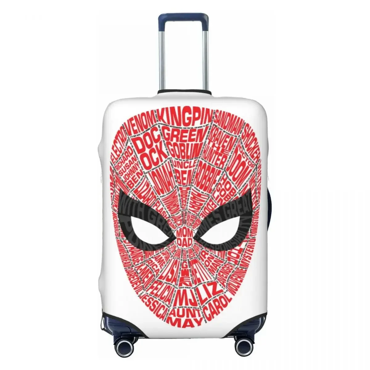 housse de valise durable et lavable, motif araignée, haute élasticité, convient aux bagages de 18 à 32 pouces, anti-poussière pour les voyages en avion et en voiture