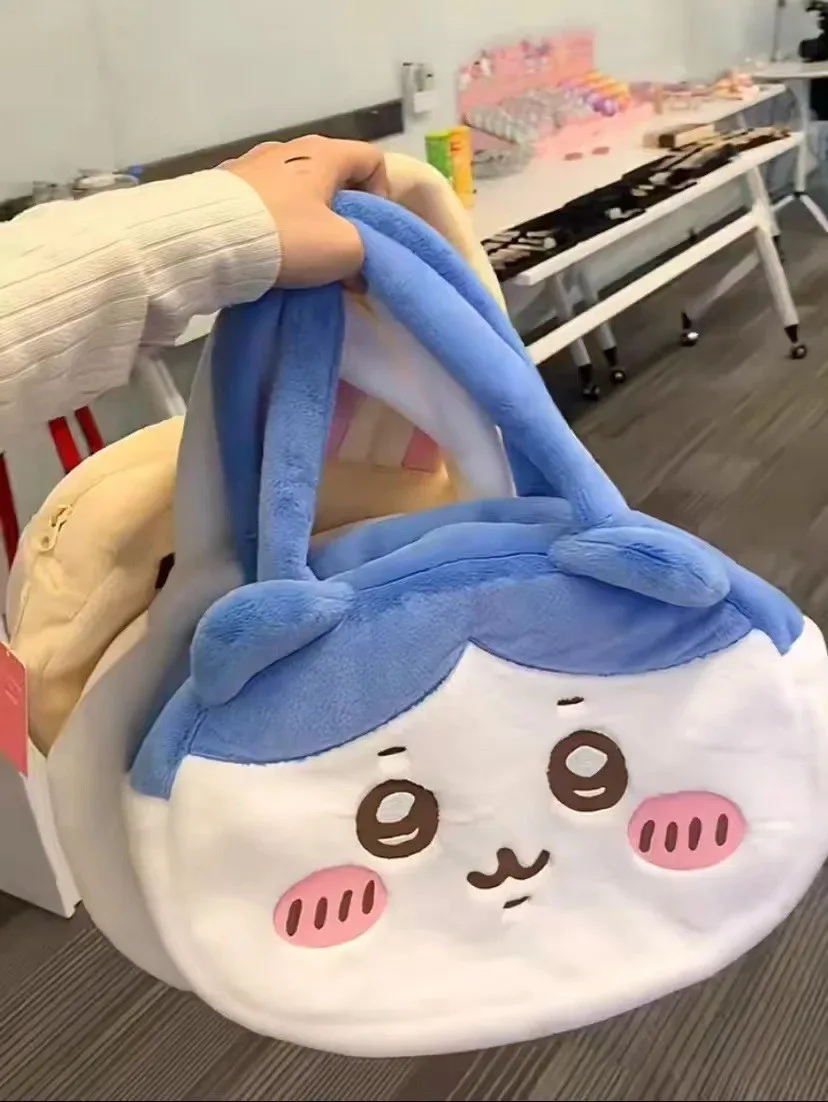 nouveau sac à bandoulière en velours brodé chiikawa, sac à dos de rangement pour figurines anime, sacs kawaii pour femme