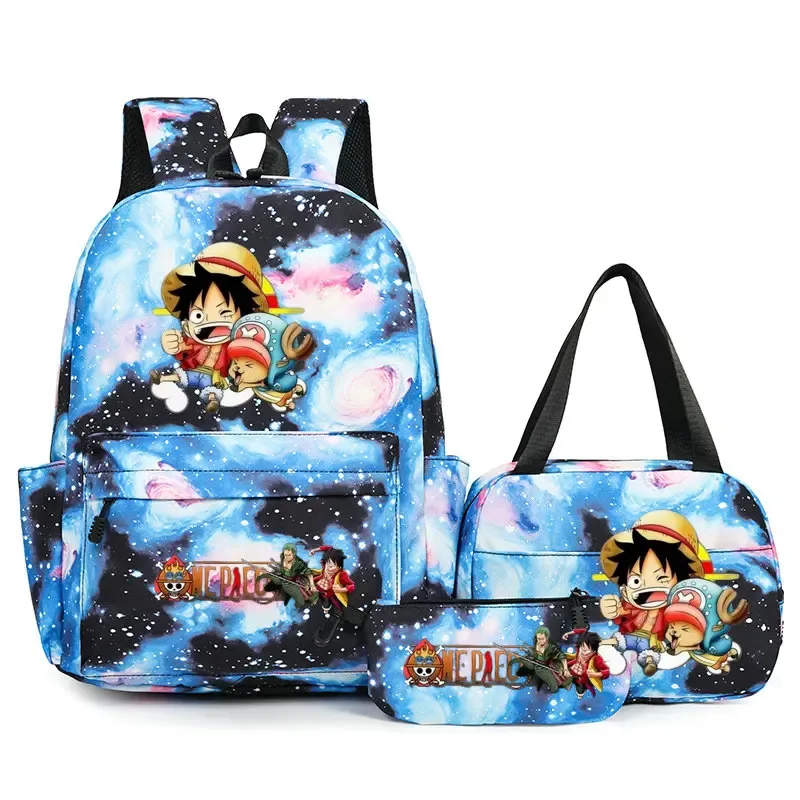 sacs à dos one piece pour étudiants, sacs d'école pour adolescents, hommes et femmes, sac fourre-tout, pochette, sacs à dos en nylon, sacs de voyage