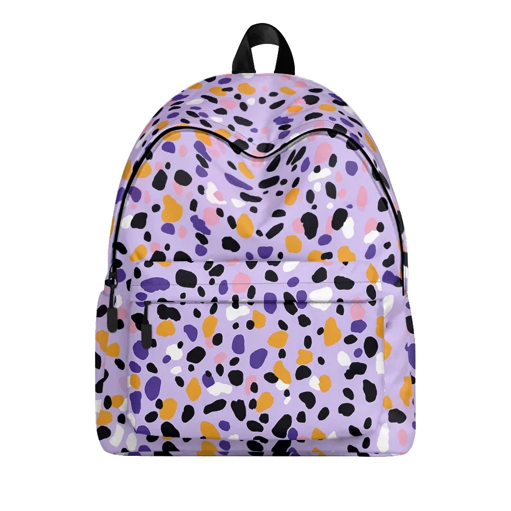 sac à dos imprimé léopard dégradé, sacs à crayons, bretelles réglables, sac d'école léger et durable, sac à dos de voyage, ensembles pour adolescents