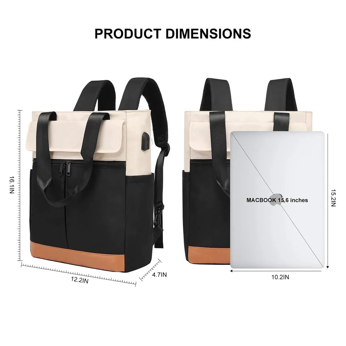 sac à dos étanche pour femme, ordinateur portable, grande capacité, sacs initiés, chargement usb, sac à dos d'affaires, cartable pour femme, sac de voyage