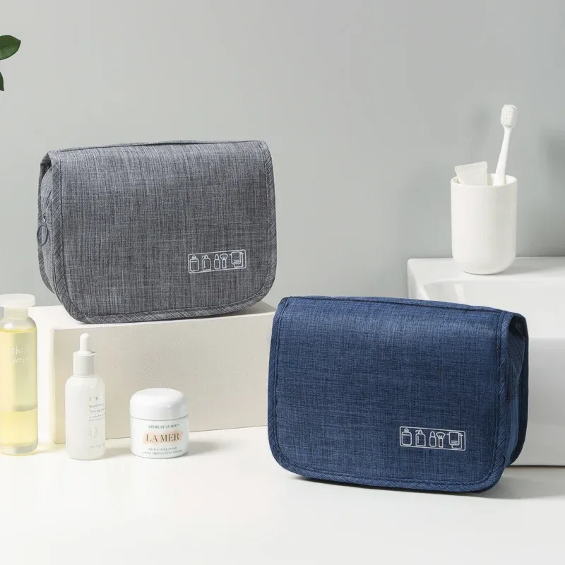 trousse de toilette de voyage pour femmes, organisateur suspendu portable pour shampoing, revitalisant, ensemble de pinceaux, accessoires de maquillage