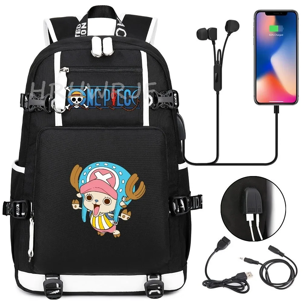 sac à dos one piece monkey d luffy pour ordinateur portable, pour adolescents, garçons et filles, léger, pour collège, lycée, grands sacs d'école pour étudiants