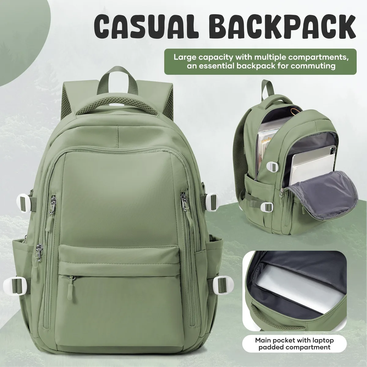 sac à dos grande capacité pour femmes, sac à dos décontracté pour ordinateur portable, sac à dos antivol pour l'école, pour filles et garçons, sac à dos pour filles