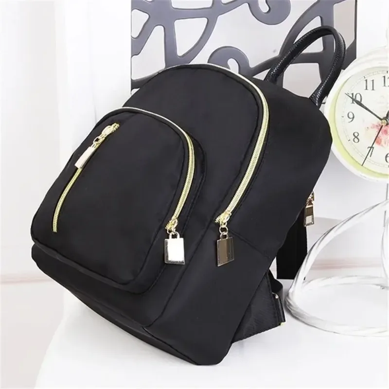 Sac à dos multifonctionnel pour femme, sac à dos Oxford tendance pour fille, mini sac à dos de voyage mignon, sac à bandoulière pour homme, sac à main noir tendance