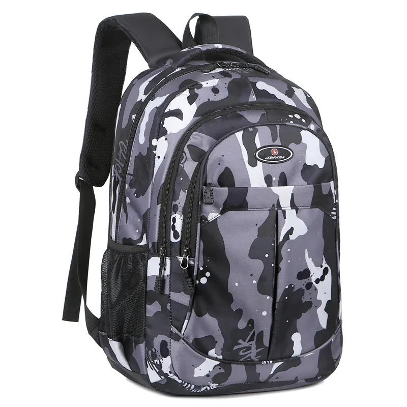 sac à dos de grande capacité pour hommes, sac de voyage en tissu nylon léger, sac d'école, sac à dos pour ordinateur portable décontracté à la mode pour hommes