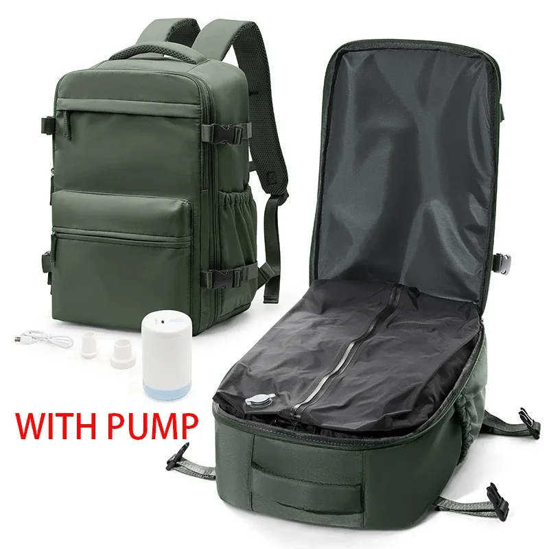 sac à dos à compression sous vide avec pompe, sac de cabine wizzair easyjet, sac à dos de voyage pour femmes et hommes, bagage à main en avion, sac pour ordinateur portable