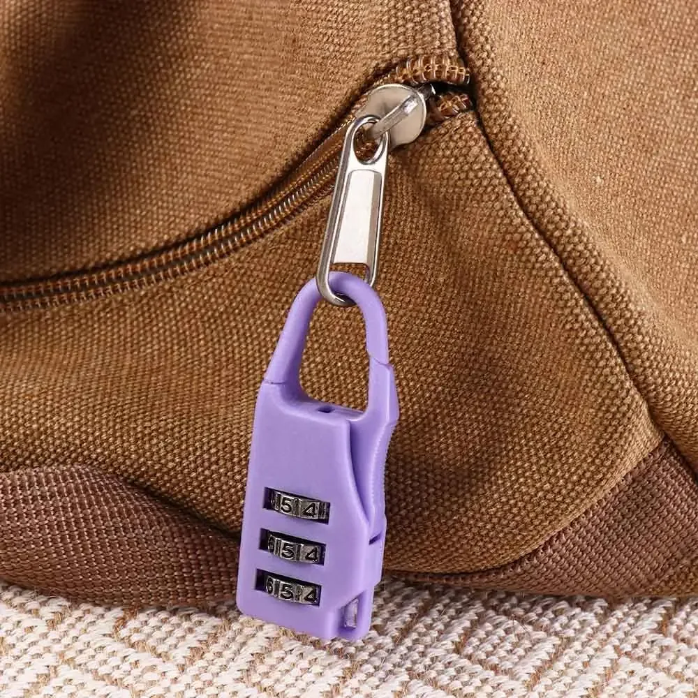 mellock-valise à chiffres en plastique antivol, mini cadenas pour bagages de voyage