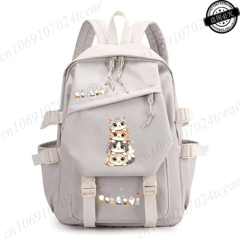 sac à dos scolaire anime pour la rentrée des classes, design chat kawaii, sac à dos quotidien, sacs à dos anime pour fille, sac d'école sportif