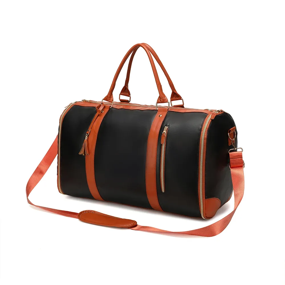 grand sac de rangement pliable en pu pour femme, sac à main grande capacité, bagage, voyage, sport, extérieur, multifonction, mode