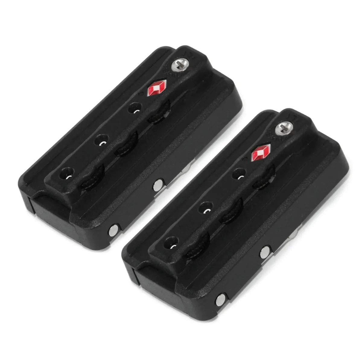 serrure de bagages tsa, 1/2 pièces, verrouillage par mot de passe polyvalent et sûr, antivol, serrure à combinaison à 3 chiffres pour valise de voyage