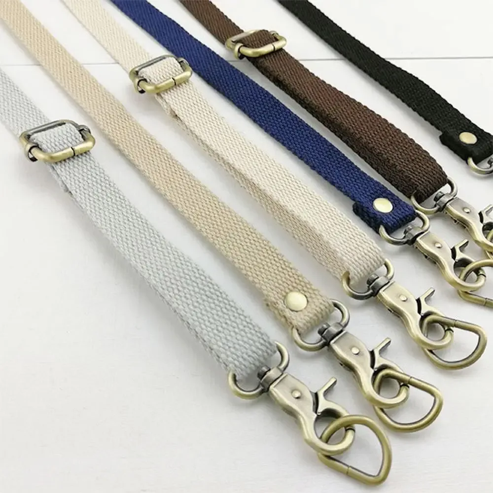 sangle de sac en toile réglable de 130 cm avec rivets renforcés pour sacs à bandoulière et sacs traversins pour femmes