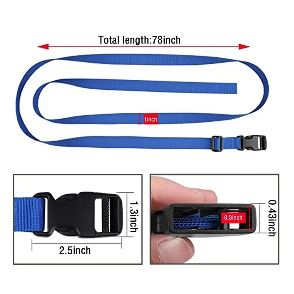 sangles d'emballage de bagages en nylon, ceinture de protection réglable, ceintures de valise, sangles fixes, ceintures de bagages