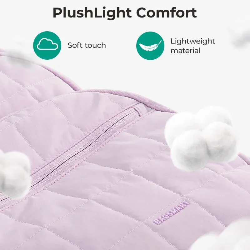 sac à dos scolaire bagsmart pour fille, sac à dos matelassé décontracté, résistant à l'eau, pour ordinateur portable de 15,6 pouces, sac à dos tendance pour l'université