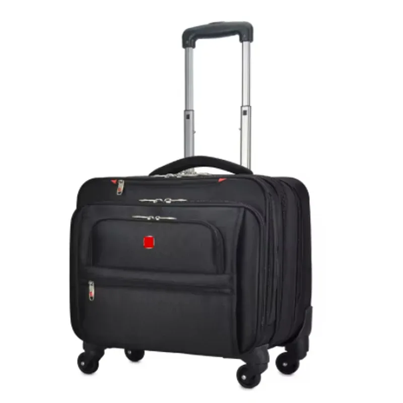 nouvelle valise à roulettes oxford tendance 18 pouces pour hommes, bagage cabine multifonctionnel, sac de voyage à roulettes, boîte de voyage