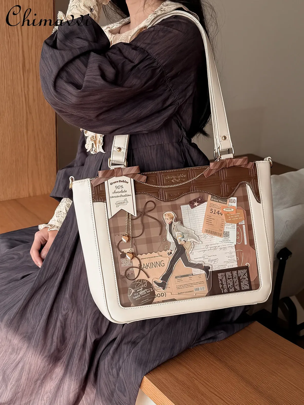 sac à bandoulière original pain bag tendance grande capacité pour ordinateur portable 14 pouces, nouveau modèle 2026, mignon et élégant pour femme, sacoche ol