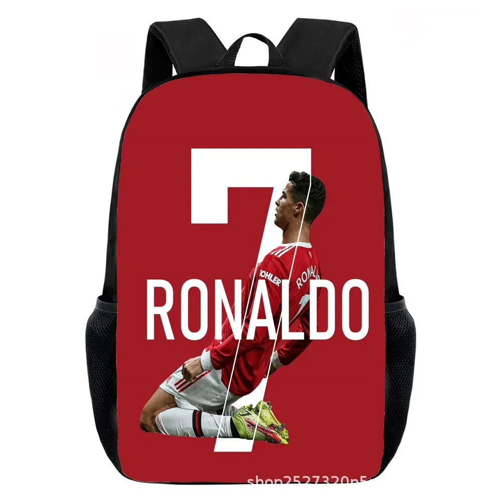 sacs à dos cr7 imprimés pour enfants, sacs d'école décontractés pour adolescents, garçons et filles, sac à dos d'école de 15 pouces, mochilas de voyage pour l'école primaire
